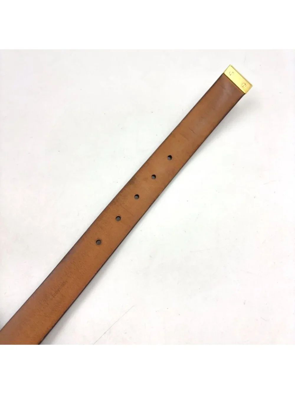 Louis Vuitton Ceinture Leather Brown Belt Gold